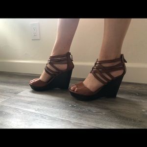 Madden Girl Brown Wedges